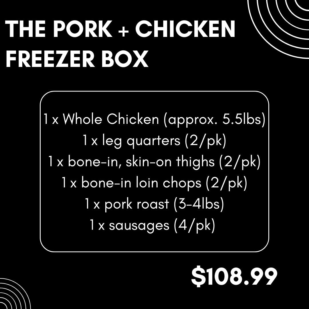 The Pork + Chicken Freezer Box