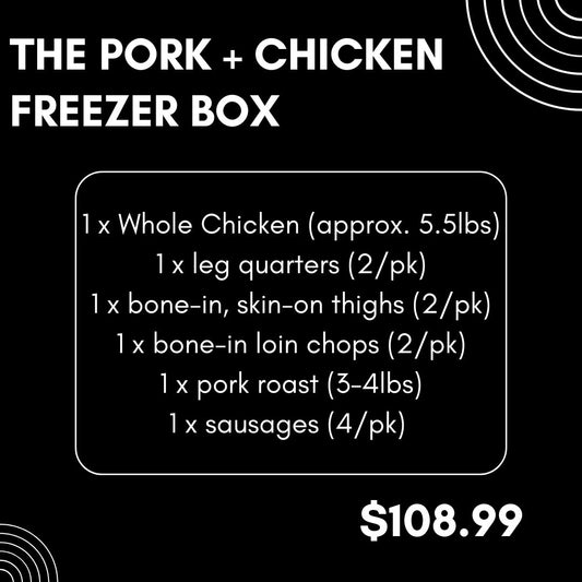 The Pork + Chicken Freezer Box