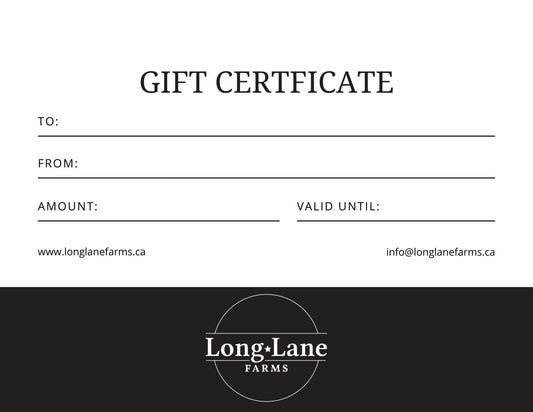 Long Lane Farms Gift Card
